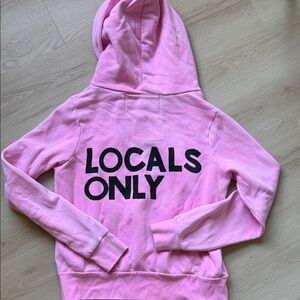 Aviator Nation LOCALS ONLY Pink Hoodie